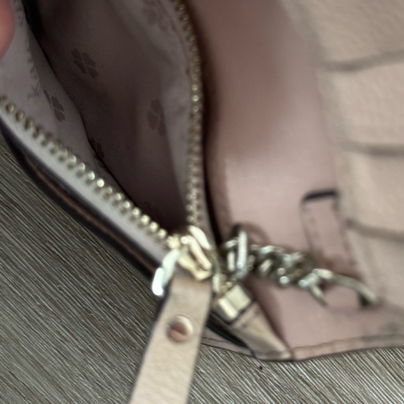 Kate Spade Margaux Small Key Ring Wallet Colorblock Pink Burgundy - Picture 8 of 8